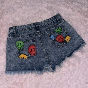 Medium wash Jean shorts